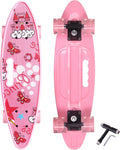 Nattork 22 in Mini Cruiser Skateboard - Light Up Wheels