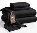 LANE LINEN Queen Size 450TC Cotton Sheets Set - Hotel Luxury Feel