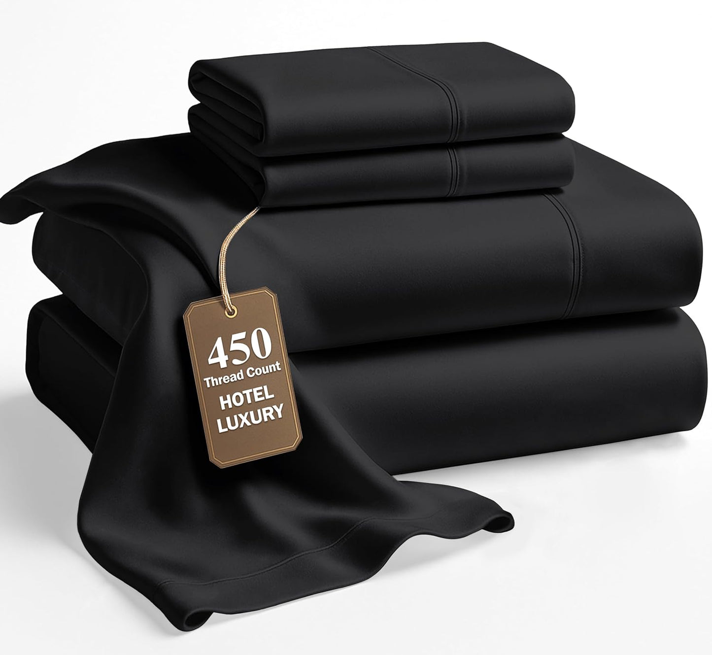 Queen Size Bed Sheets Set by LANE LINEN - 450 Thread Count