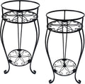 CASIMR 2 Tier Plant Stand for Indoor and Outdoor Use