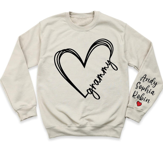 Grandma Love Sweatshirt - Handmade