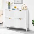 Shoe Cabinet Storage with 4 Flip Drawers - Narrow Entryway Organizer