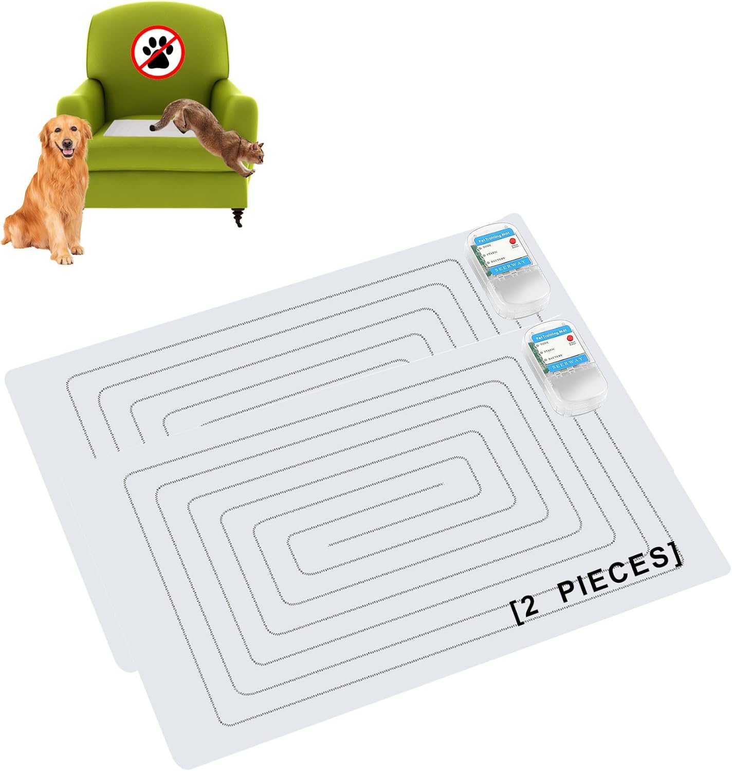 SEERWAY Scat Pet Shock Mat for Effective Indoor Training