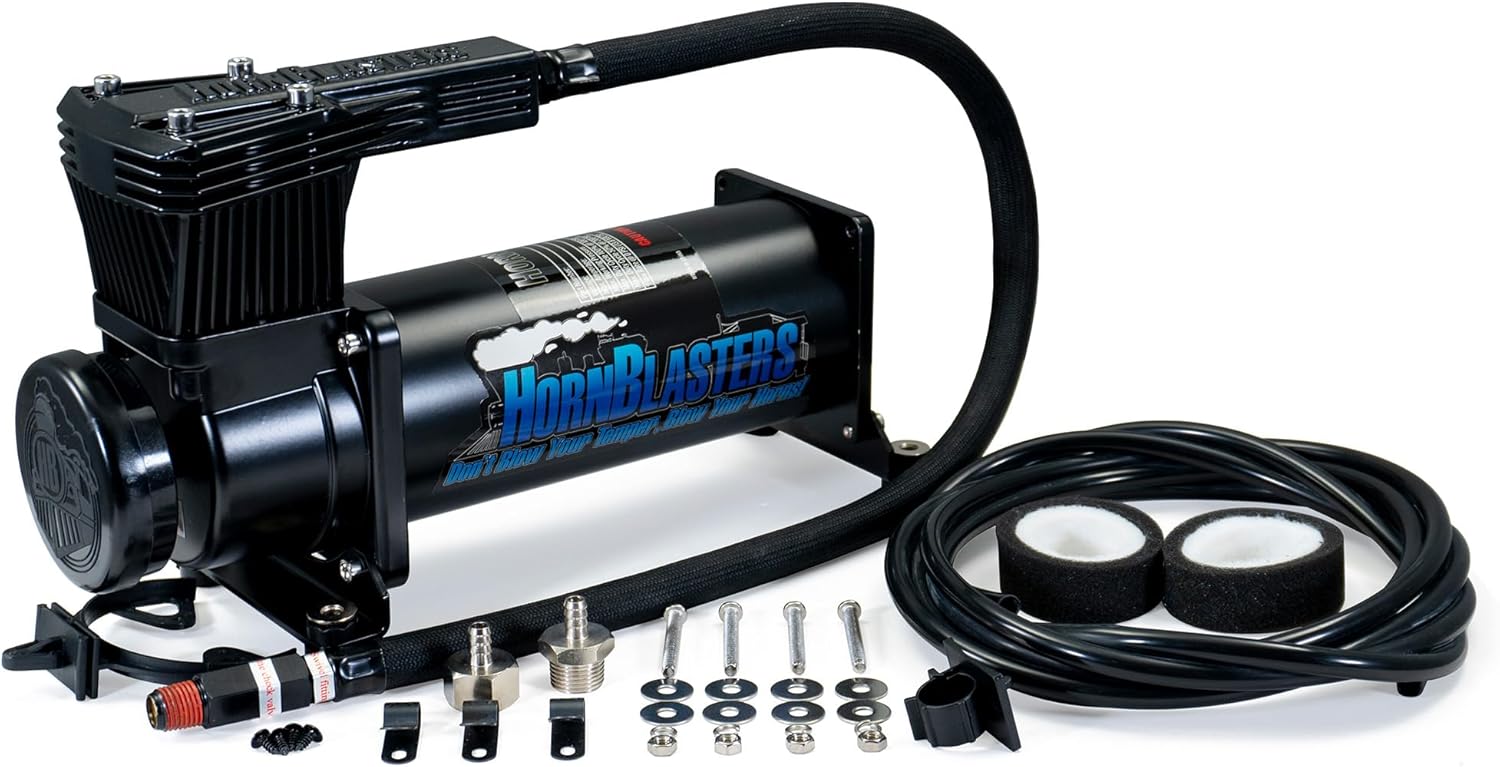 Powerful Stealth Black Air Compressor