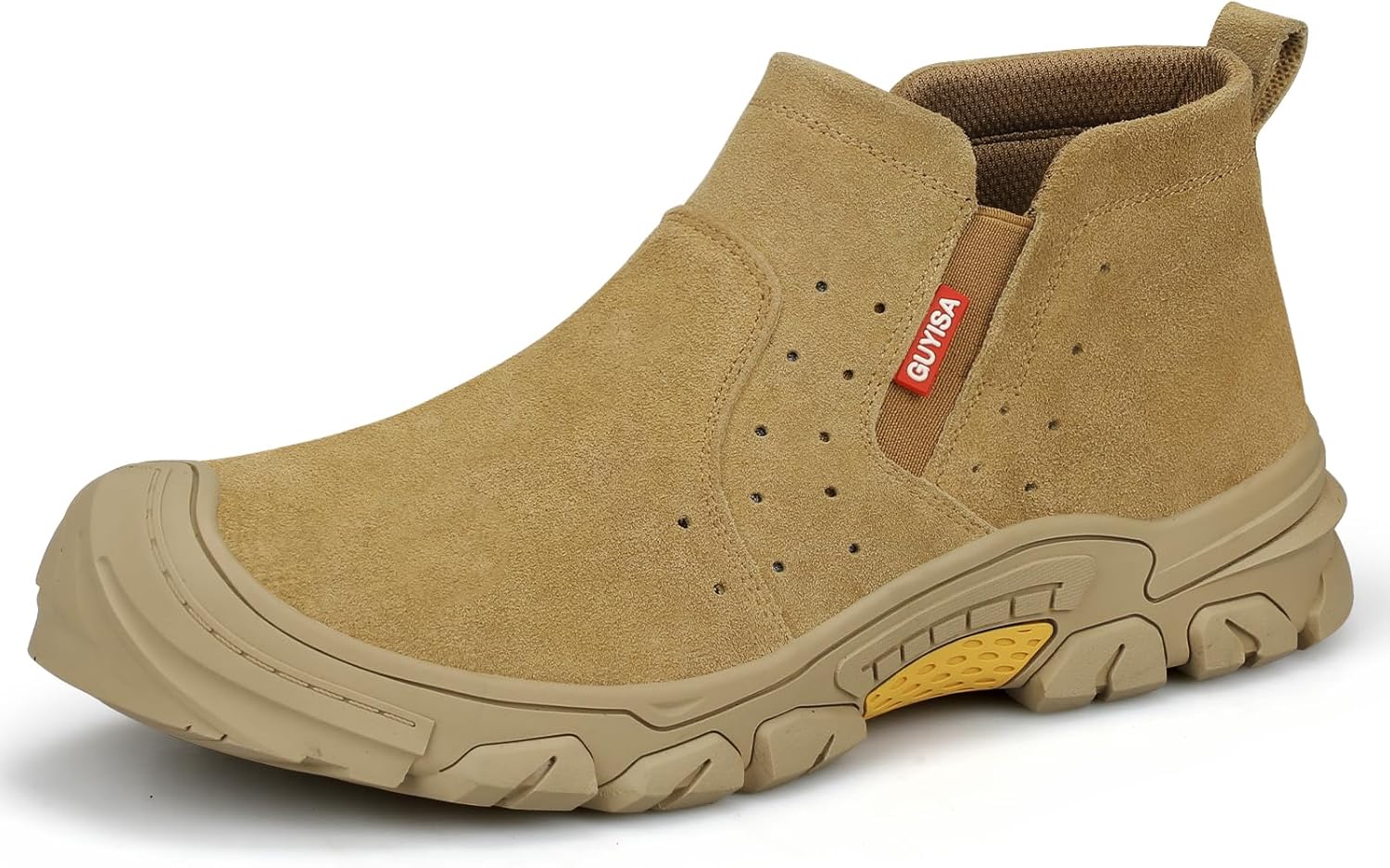 GLANOUDUN Welding Work Boots for Men - Indestructible Safety Footwear