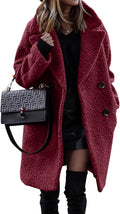 Women Faux Fur Sherpa Coat 2025 - Warm Above Knee Outerwear