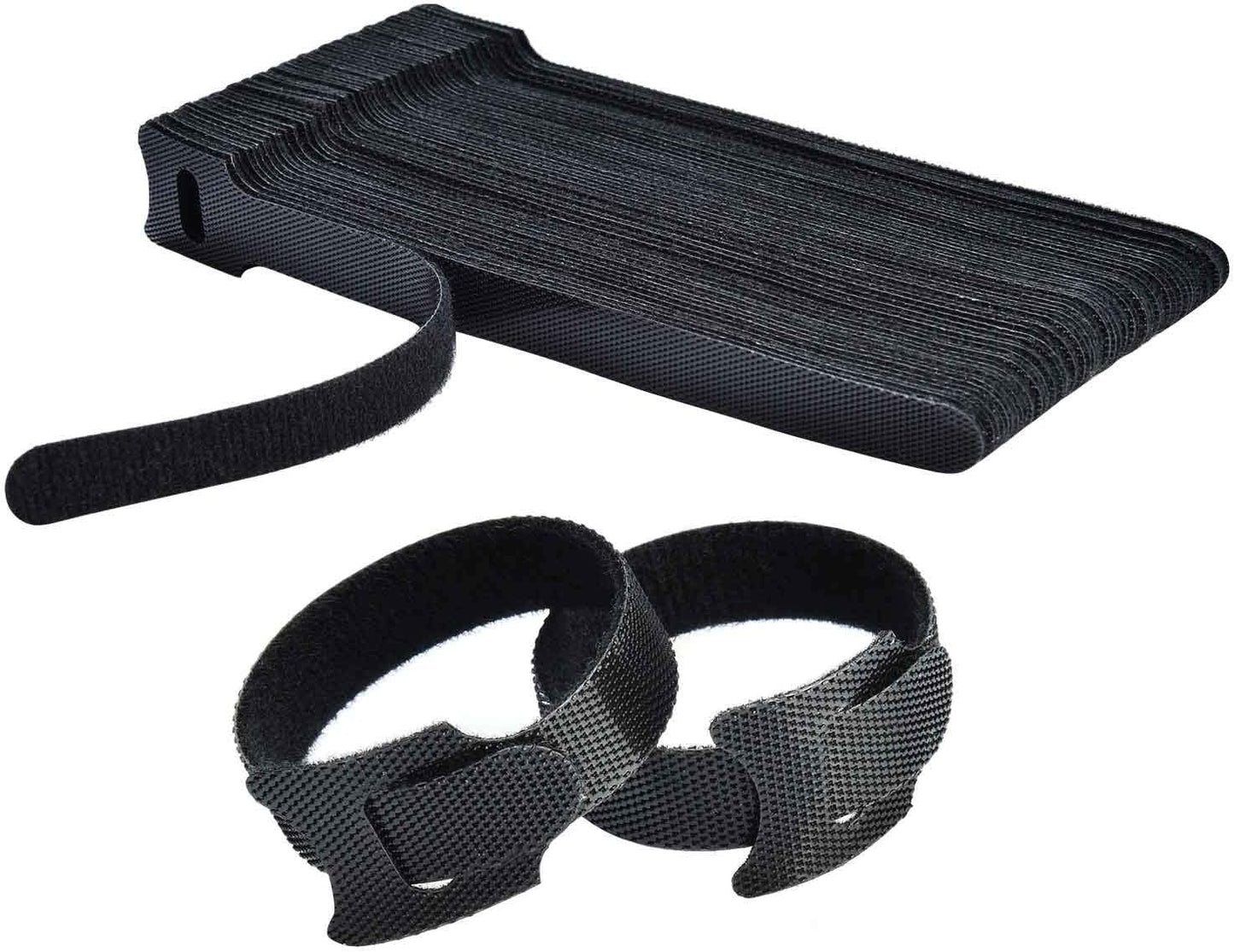 HMROPE 6-Inch Reusable Cable Ties - Tidy Cords With Ease