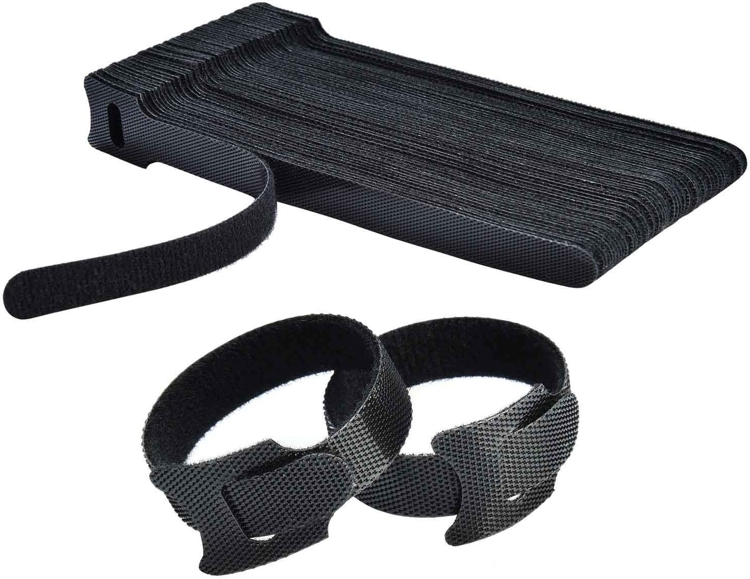 HMROPE 6-Inch Reusable Cable Ties - Tidy Cords With Ease