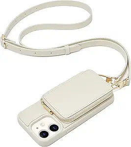 ZVE iPhone 11 Wallet Case Crossbody with Card Holder for Women