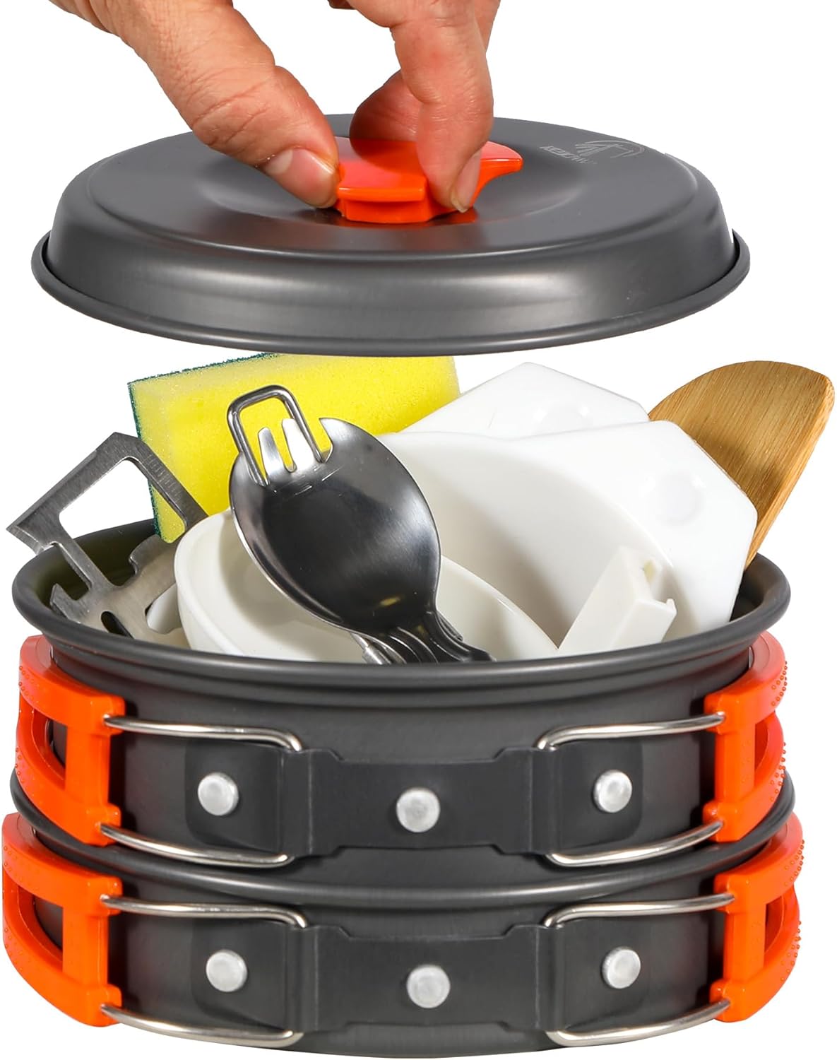 Redcamp 10-Piece Lightweight Camping Cookware Set