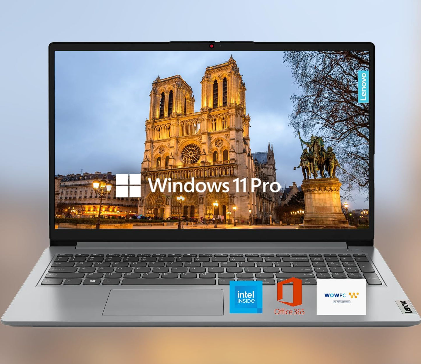 Lenovo 15.6 HD IdeaPad Laptop with Microsoft 365 and 128GB SSD