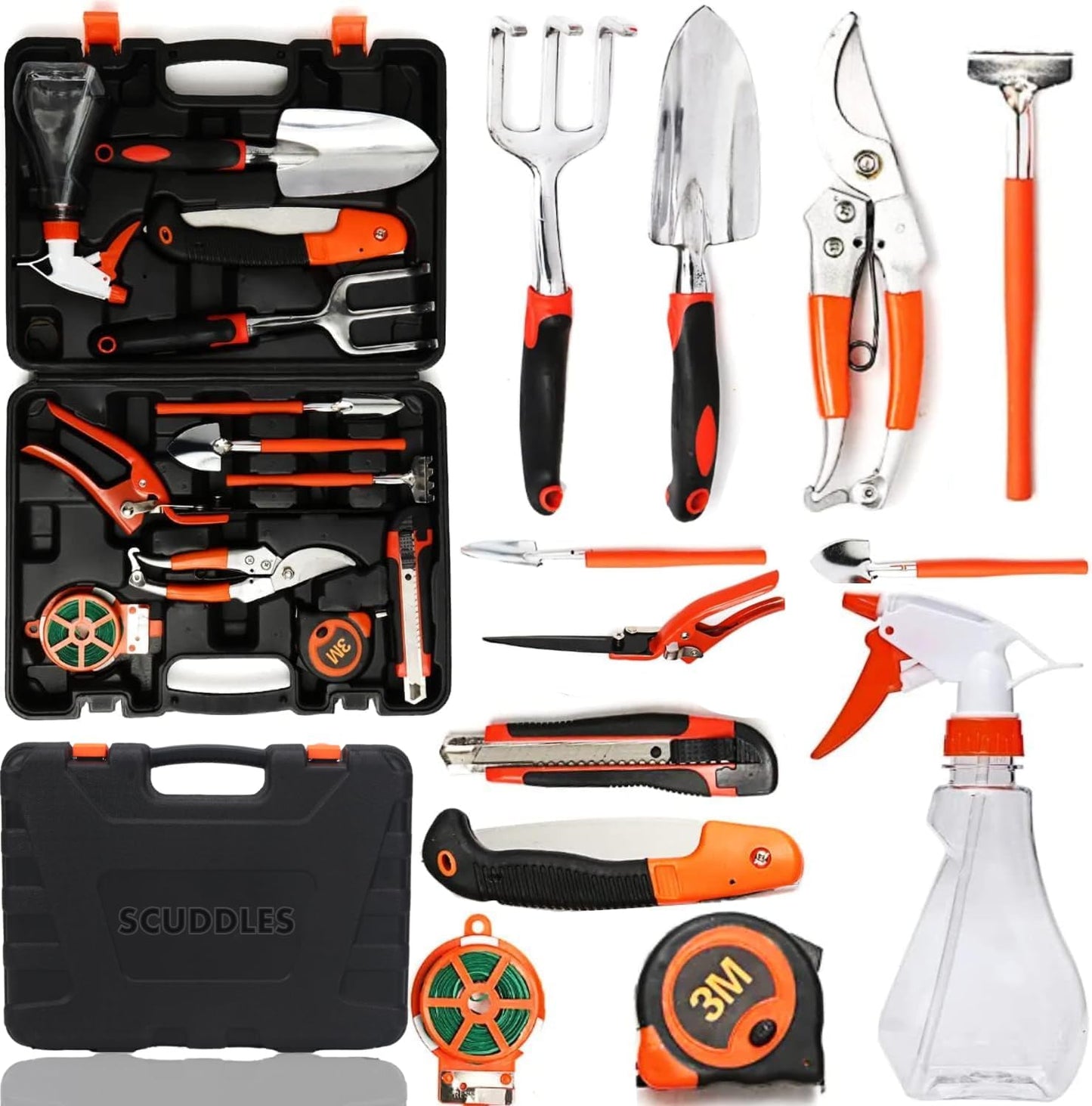 Gardening Tools for Women - Complete Stainless Steel Kit