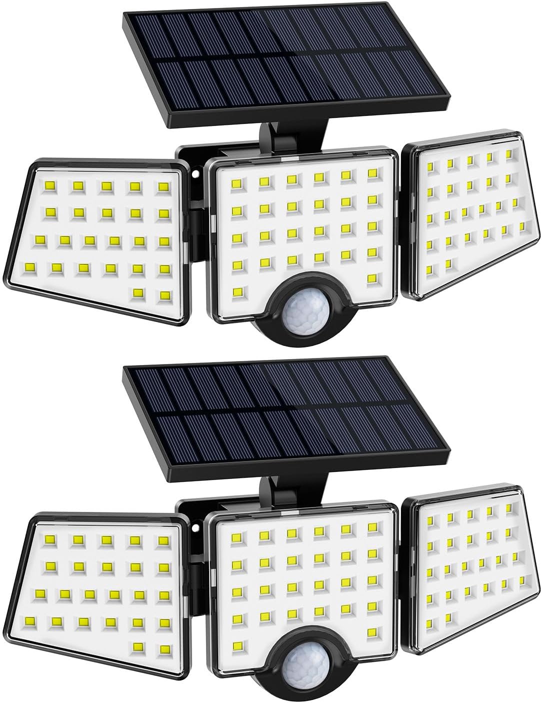 LE Solar Lights for Outside with Motion Sensor and 3 Heads