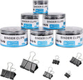 208 PCS Binder Clips Paper Clamps Assorted Sizes - Bulk Office Kit