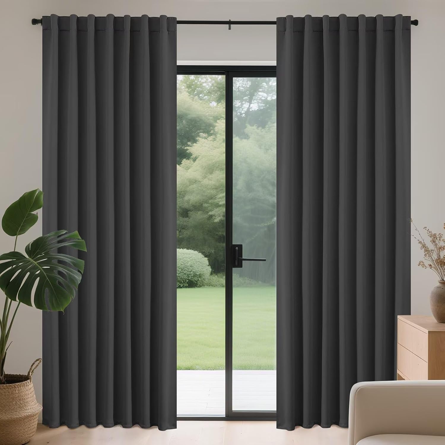 Joydeco Blackout Curtains 96 Inches Long for Room Darkening
