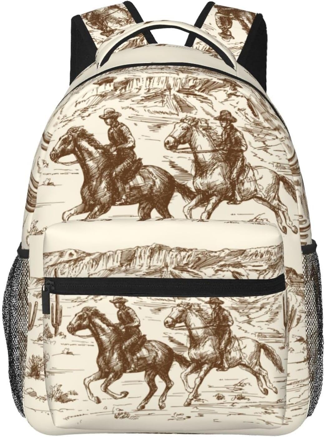 Western Desert Cowboy Lightweight Travel Backpack by UEQIKI