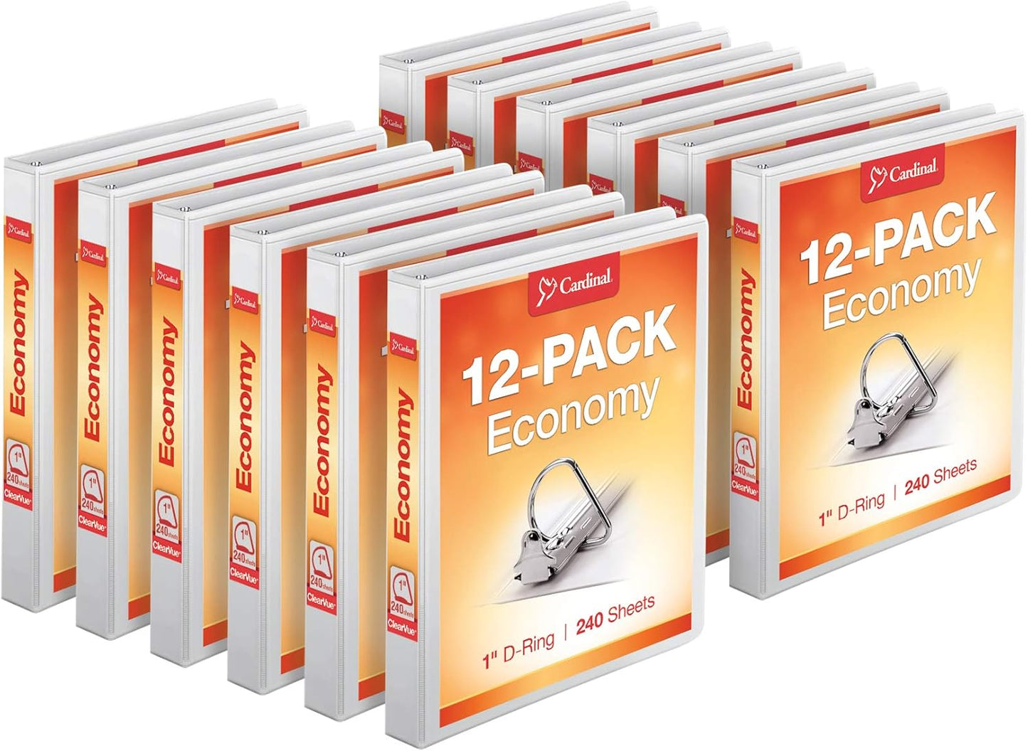 Cardinal Economy 3-Ring Binders with Slant-D Rings for 240 Sheets