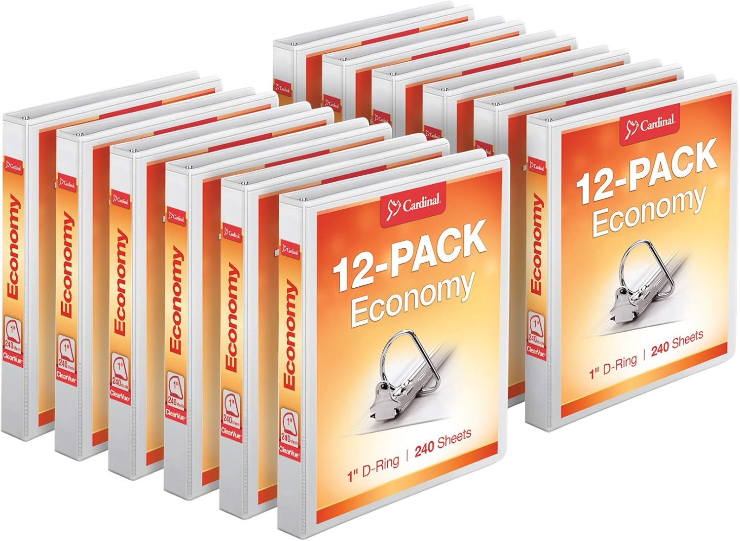 Cardinal Economy 3-Ring Binders with Slant-D Rings for 240 Sheets