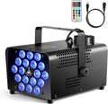 Smoke Machine Fog Machine 18 LEDs with Wireless Remote - Color Fog
