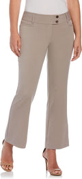 Rafaella Curvy Fit Gabardine Bootcut Dress Pants - Flattering Shift