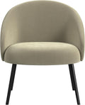 Modern Taupe Velvet Accent Chair