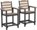 Tall Adirondack Chair for Balcony and Patio - Comfortable HDPE Seating