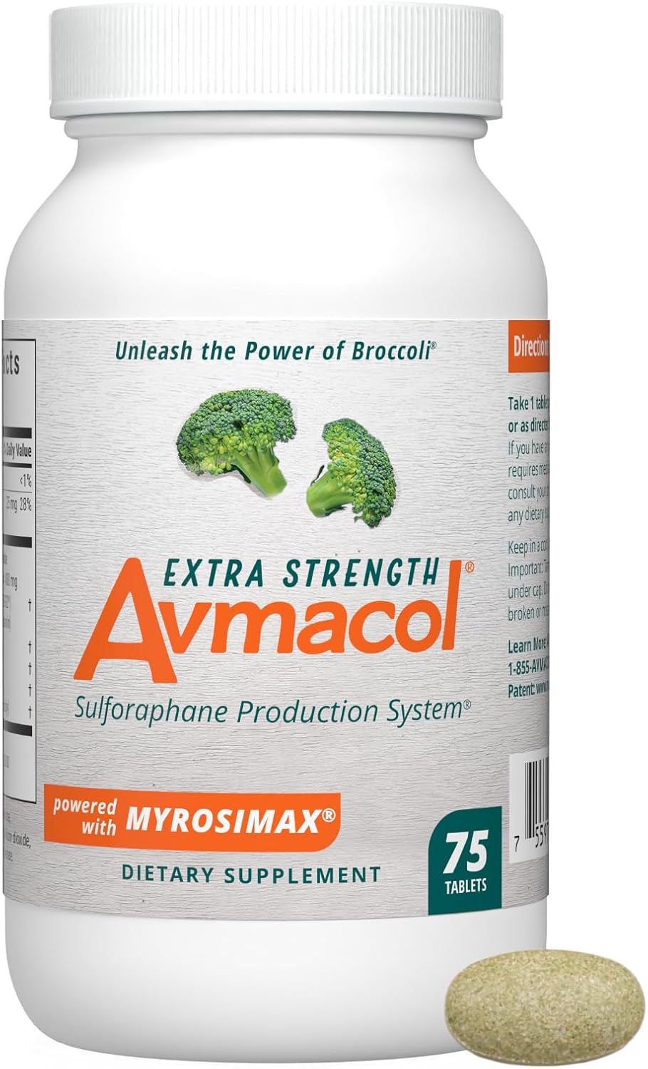 Avmacol Extra Strength Sulforaphane Detox Support Tablets 75 Count