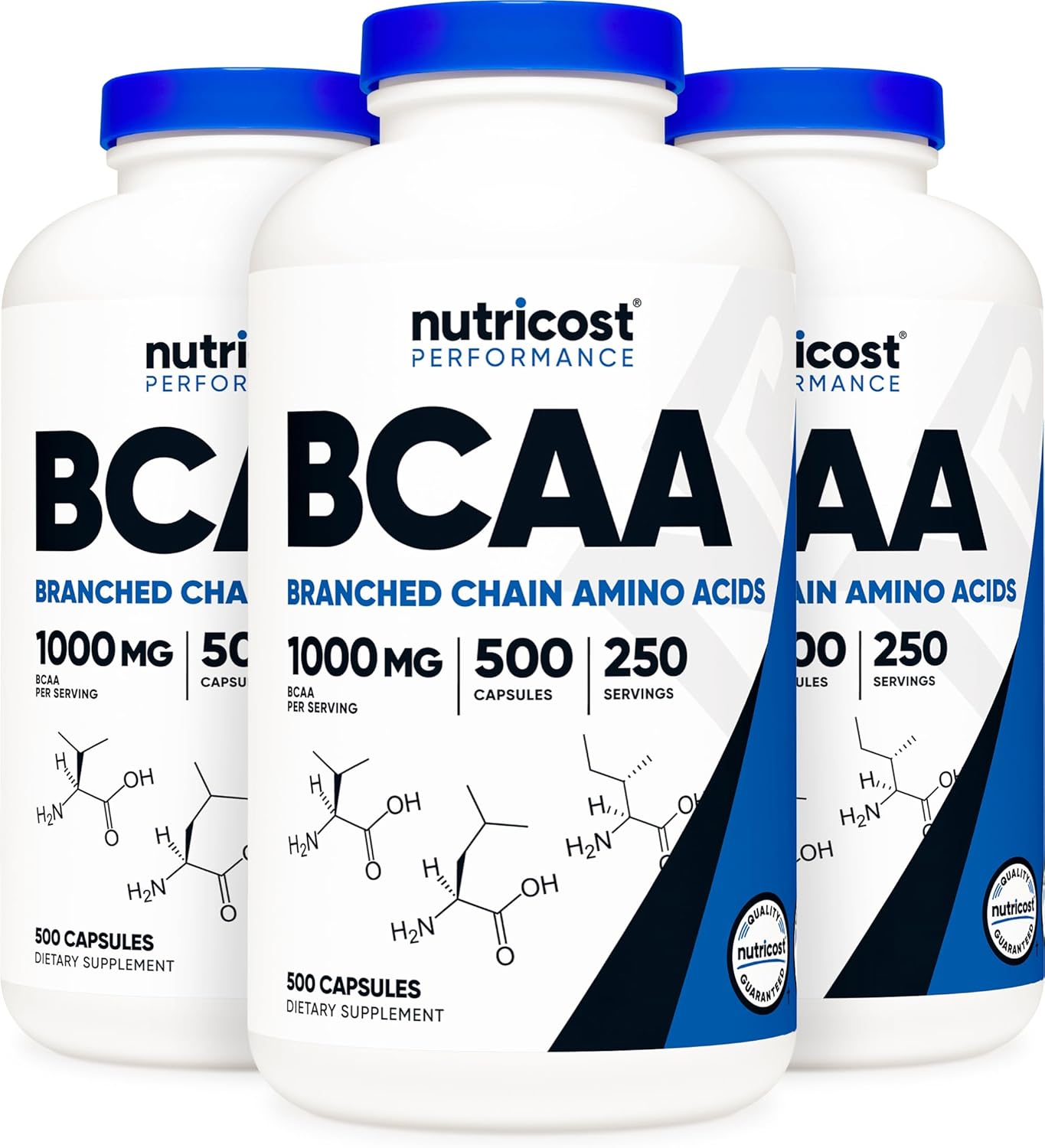 Nutricost BCAA Capsules 2:1:1 for Optimal Muscle Recovery