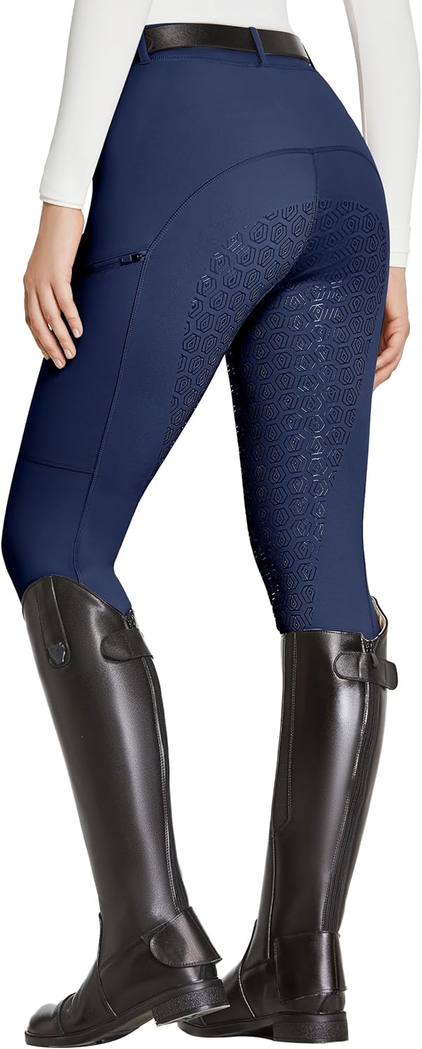 FitsT4 Sports Women's Full Seat Riding Tights for Equestrian Use