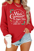 Festive White Christmas Tree Sweatshirt - Stay Cozy in Style!