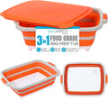 BIRDROCK HOME Collapsible Food Prep & Cutting Board Caddy