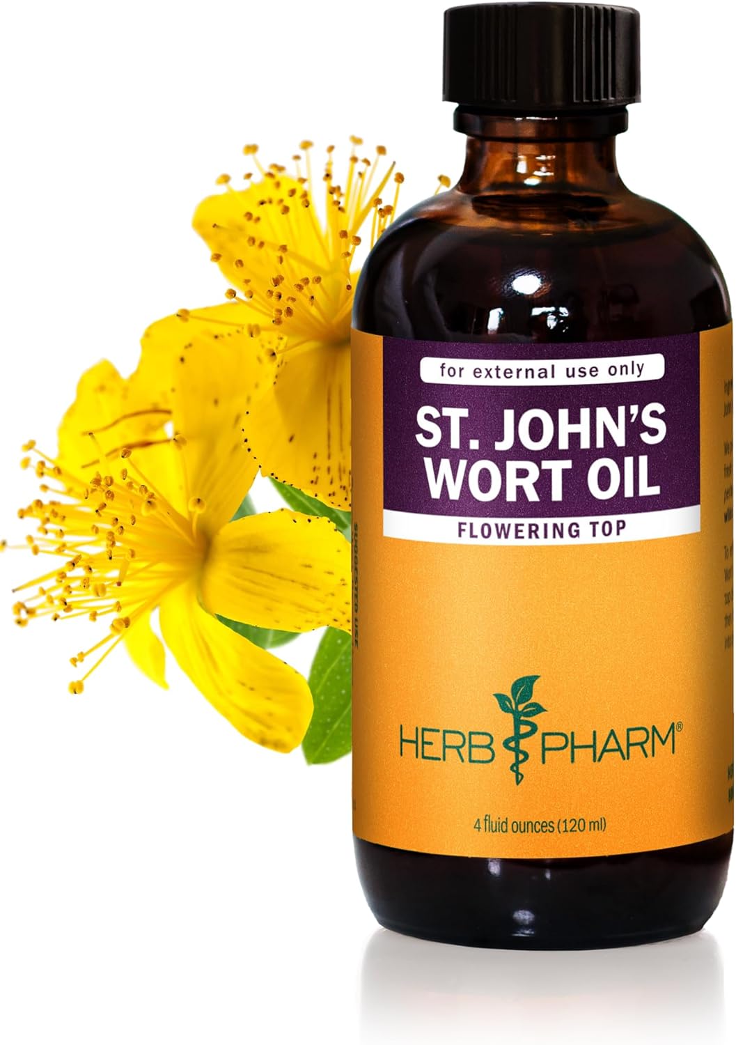 Herb Pharm St. John's Wort Topical Oil for Skin Relief 4 Ounce