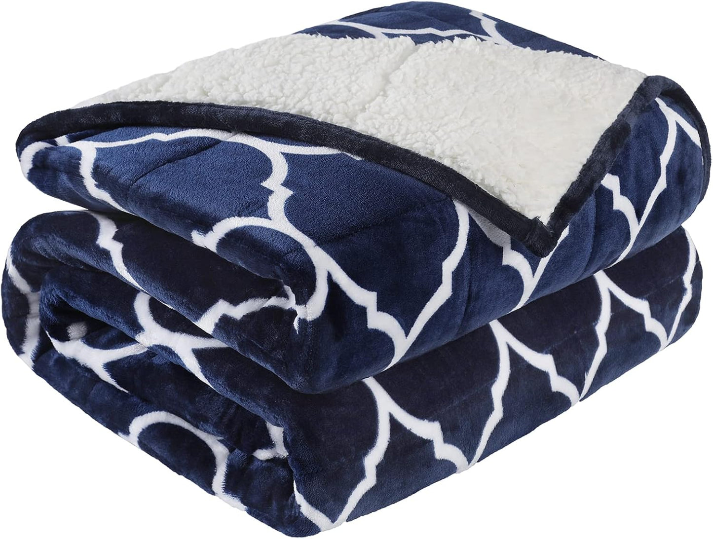 Cottonblue Morocco Sherpa Fleece Weighted Blanket for Adults