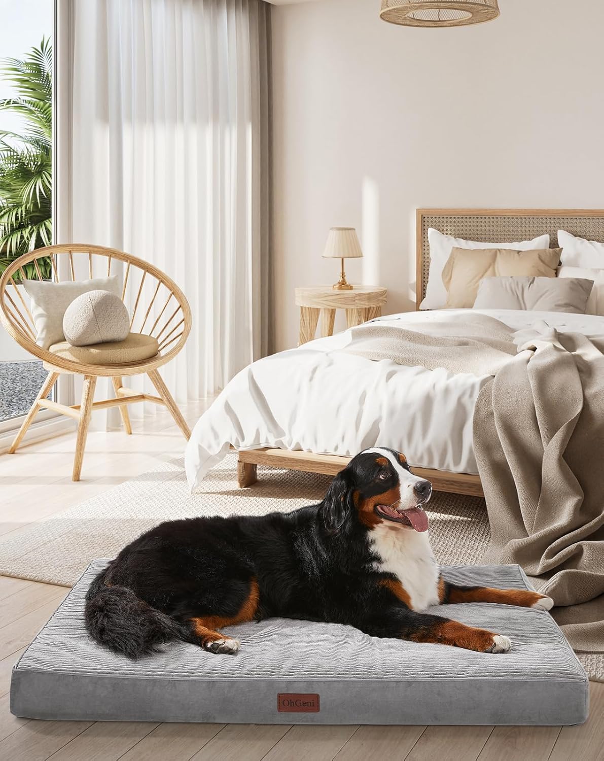 OhGeni Orthopedic Waterproof Dog Bed for Extra Large Pets