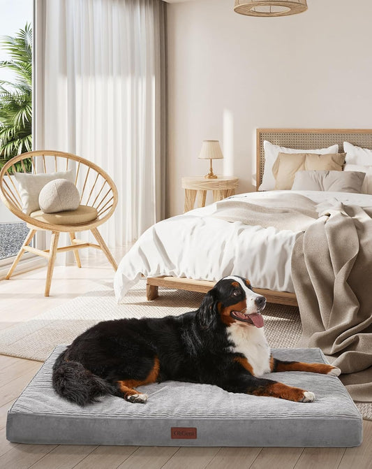 OhGeni Orthopedic Waterproof Dog Bed for Extra Large Pets