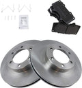 TRQ Front Brake Pad & Rotor Kit Semi-Metallic Compatible