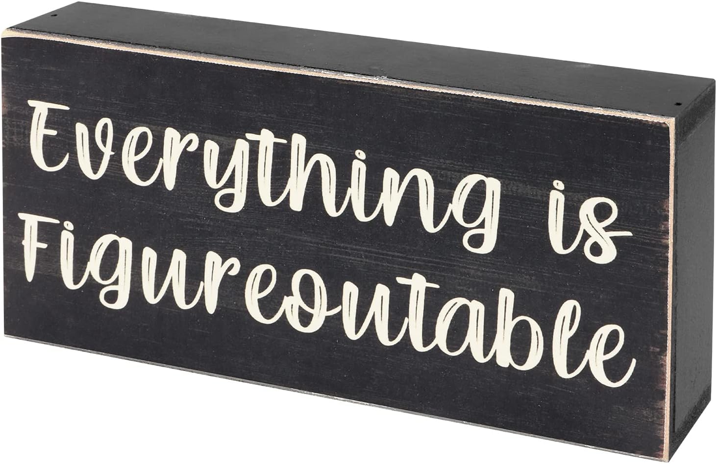 Inspirational Farmhouse Desk Sign: Figureoutable