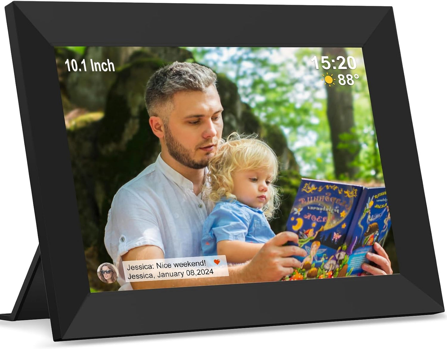 Digital Picture Frame with 10.1 Inch IPS Touch Screen for Sharing