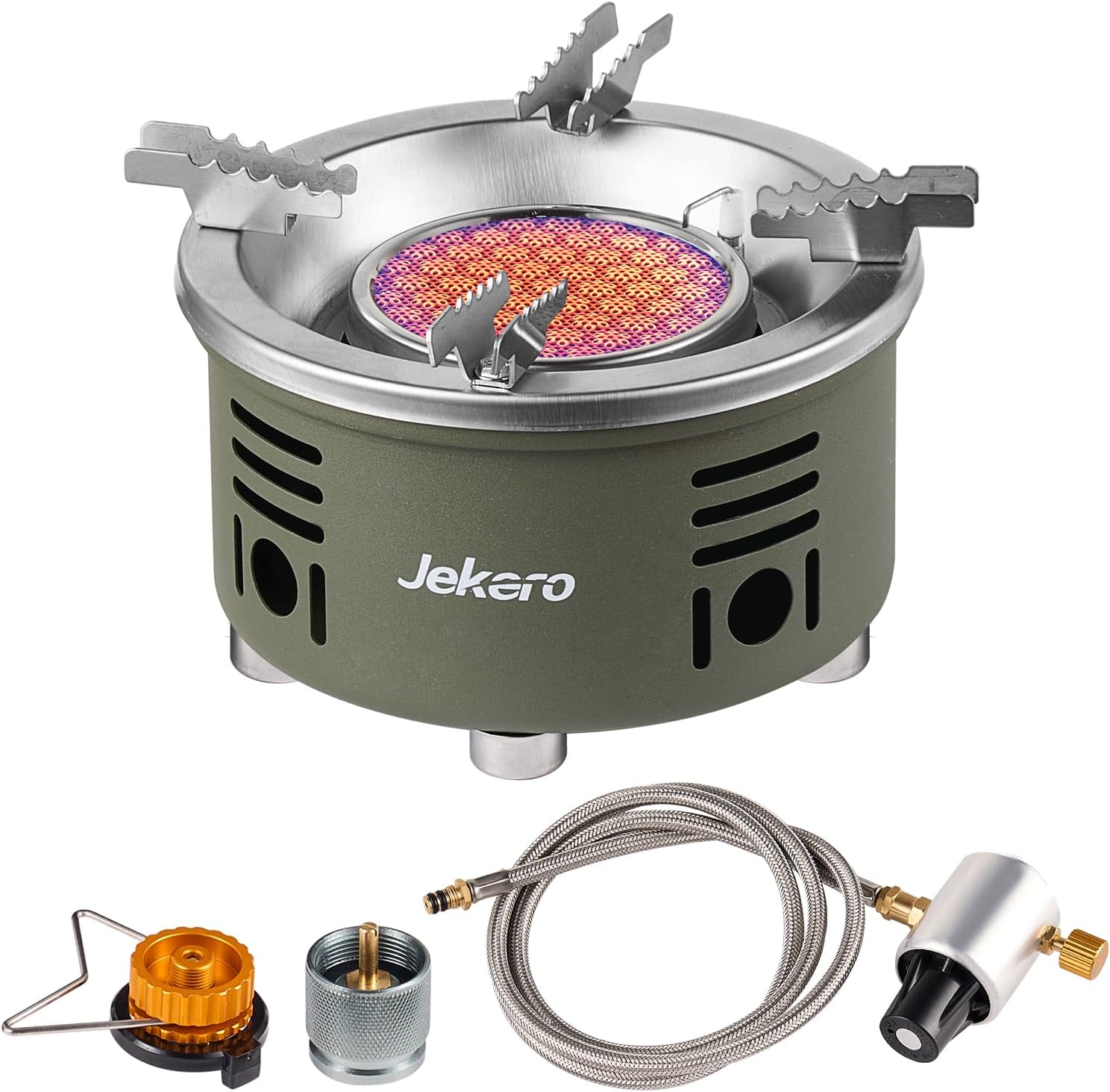 Jekero Portable Propane Stove: Efficient 2-in-1 Burner