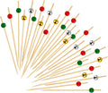 100PCS Fancy Christmas Cocktail Picks - Festive Appetizer Skewers