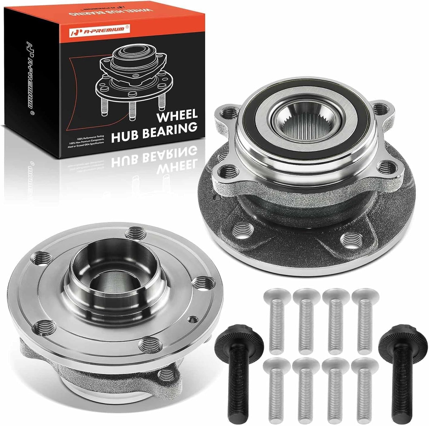 A-Premium Wheel Bearing and Hub Assembly for VW Audi Models