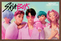 Netflix KPop Demon Hunters Saja Boys Wall Poster - Mahogany Framed