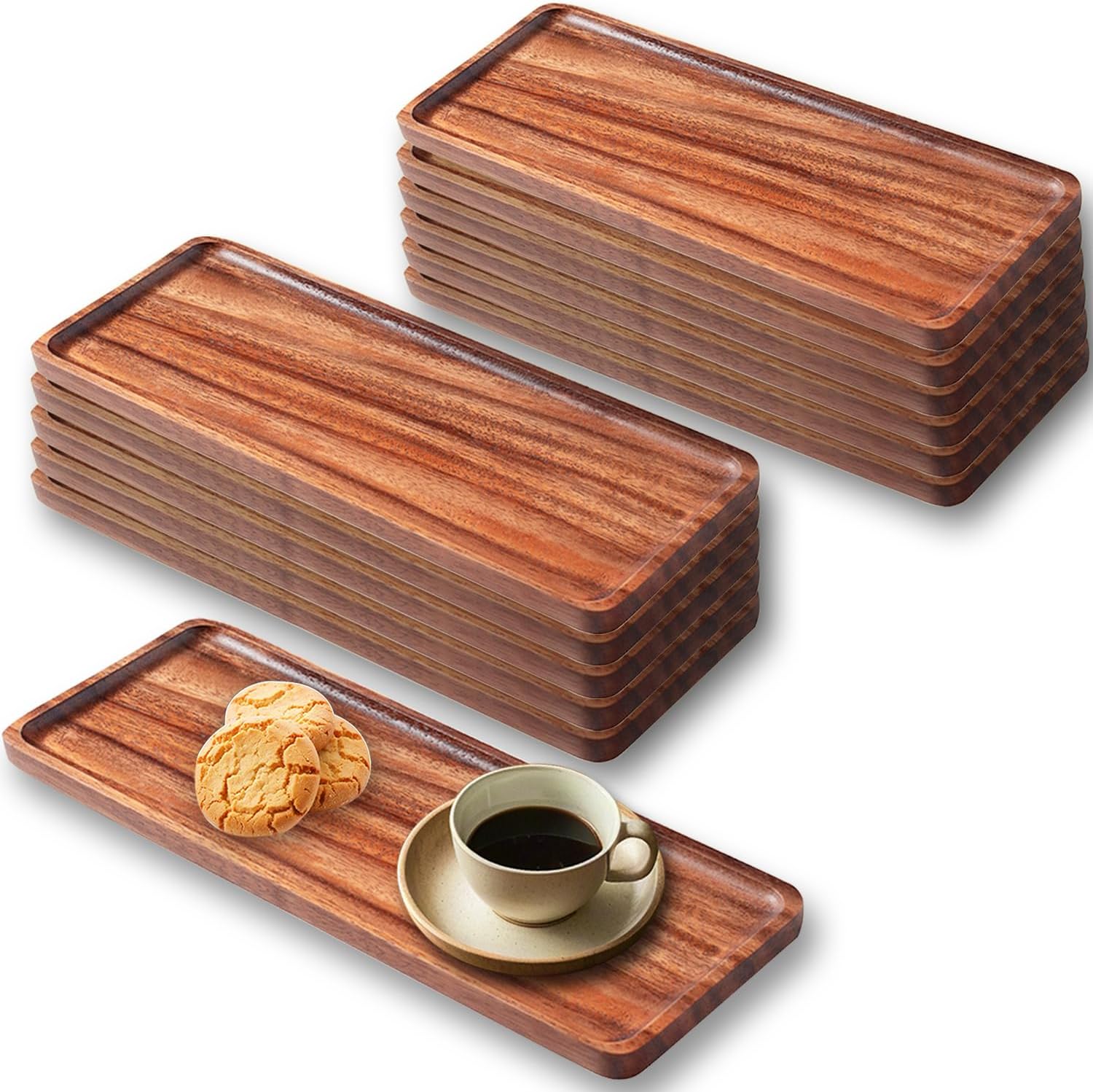 Solid Wood Serving Platters for Charcuterie and Cheese Boards