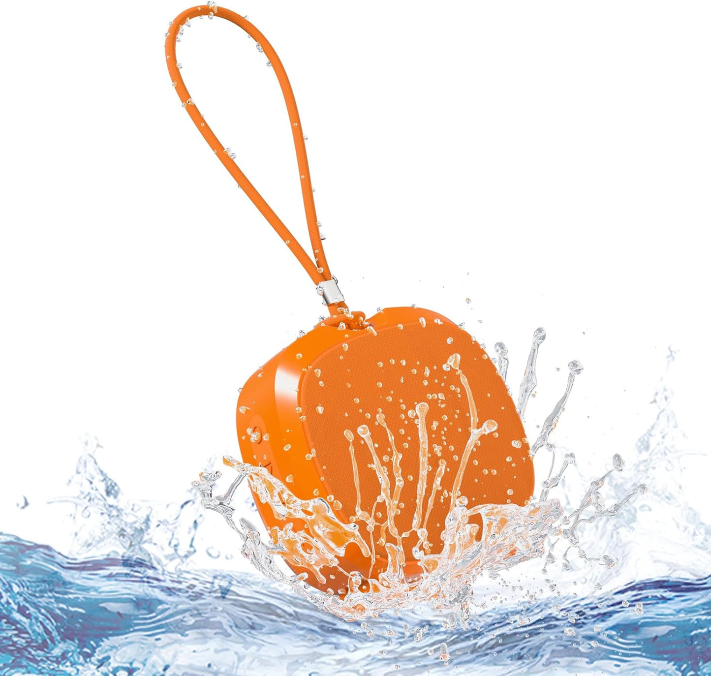 PEICHENG Waterproof Shower Speaker: Powerful Sound, TWS Pairing, RGB Lights