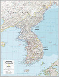 Korean Peninsula Wall Map 22 x 28 in - Classroom Ready Map