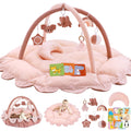 5-in-1 Plush Baby Play Gym - Convertible Play Mat & Ball Pit