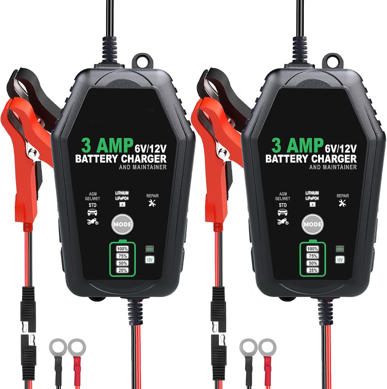 Smart 6V/12V Car Battery Charger - Maintain Any Battery!