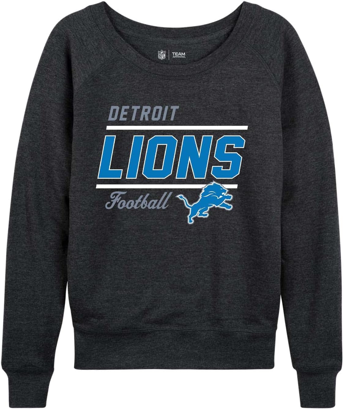 Detroit Lions Womens Crew Neck Pullover for Game Day Comfort