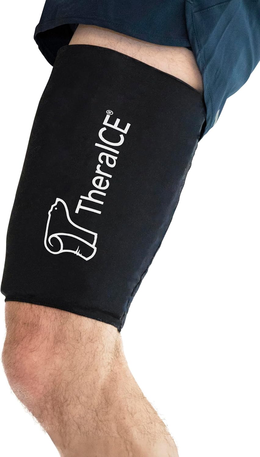 TheraICE Hamstring Compression Sleeve for Pain Relief & Recovery