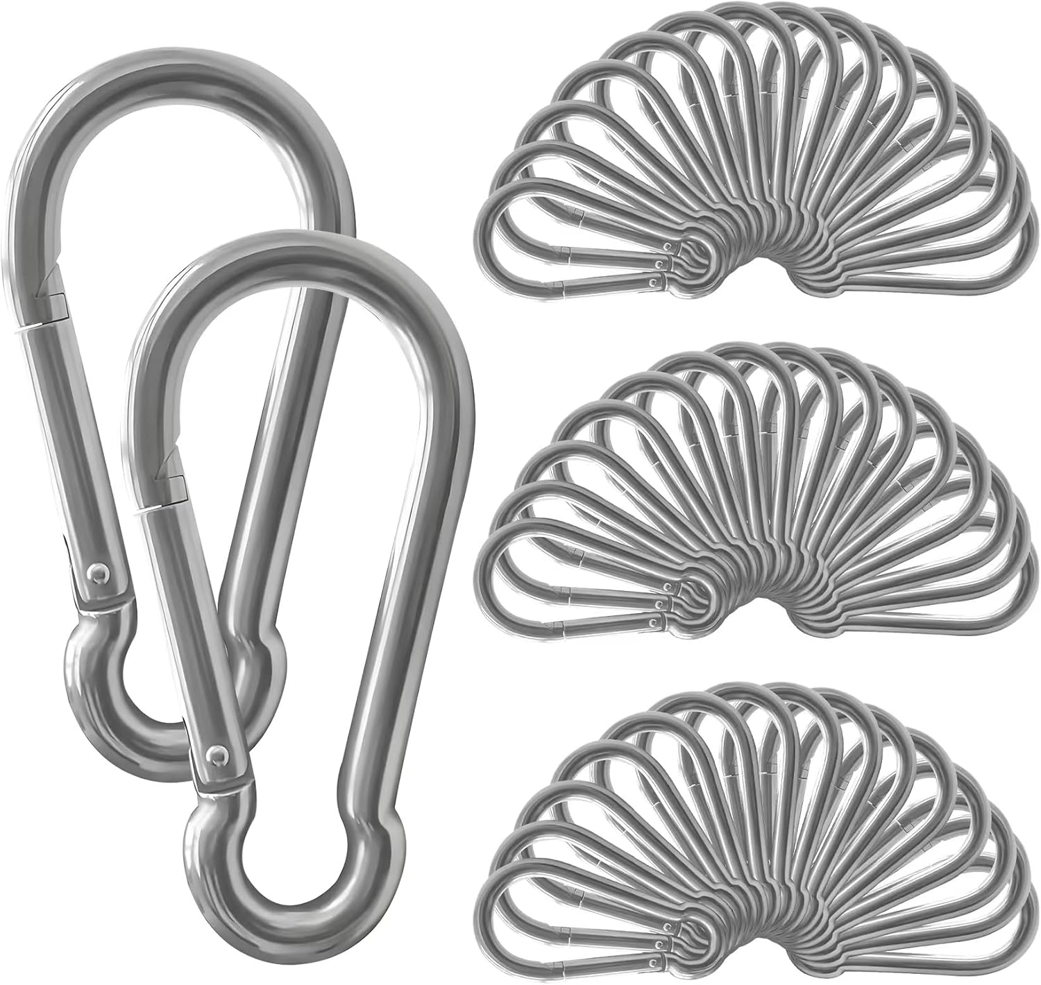 150PCS Heavy Duty Carabiner Set for Outdoor Adventures